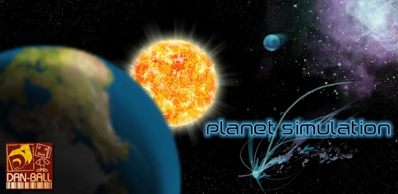 Planet simulation screenshots