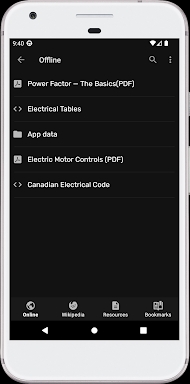 Mobile electrician screenshots