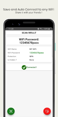 WiFi QrCode Password scanner screenshots