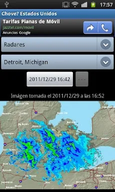 It is raining? Rainfall/Sat screenshots