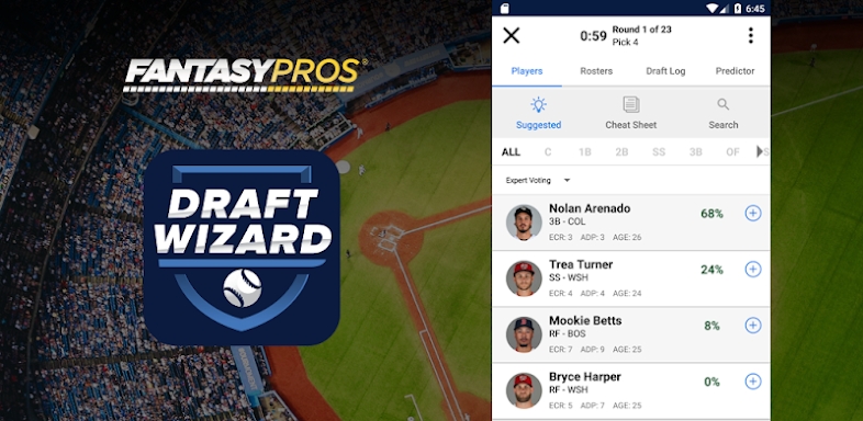 Fantasy Baseball Draft Wizard screenshots