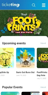 TickeTing Events screenshots