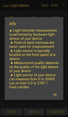 Lux Light Meter Pro screenshots
