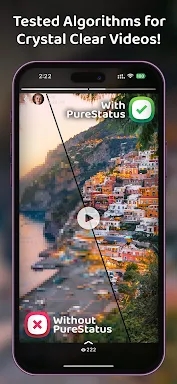 PureStatus: ByeBye Blur Status screenshots
