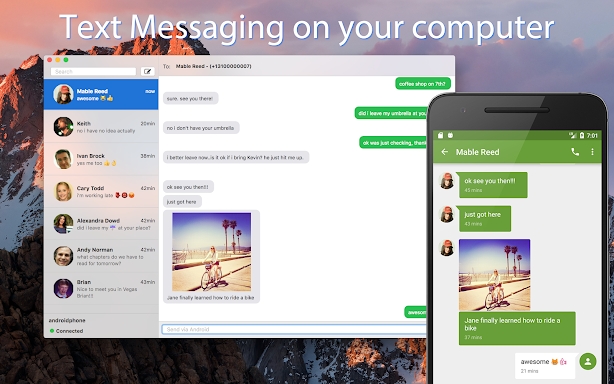 DeskSMS - Desktop Text Messaging Messenger screenshots
