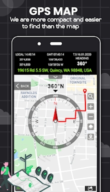 Digital Compass for Android screenshots