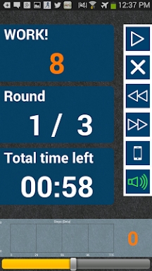 HIIT interval training timer screenshots