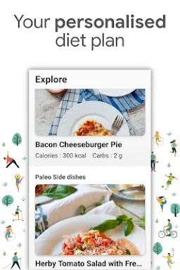 Paleo diet app: Diet tracker screenshots