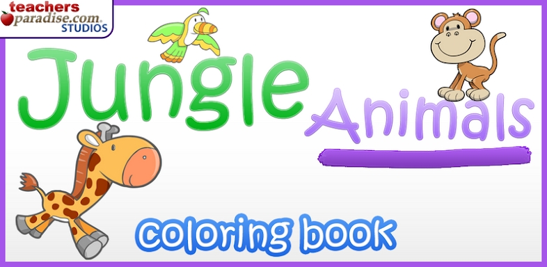Jungle Animals Coloring Book screenshots