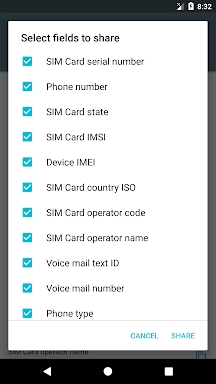 SIM Card screenshots