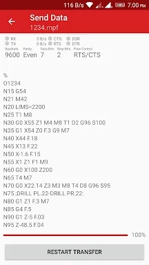 CNC Data Transfer screenshots
