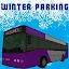 Bus winter parking - 3D game icon