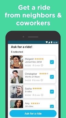 Waze Carpool - Ride together. Commute better. screenshots