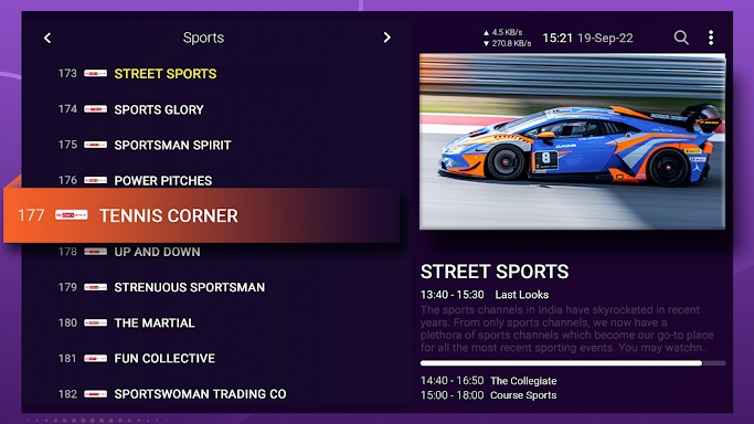 IPTV Smart Purple Player screenshots