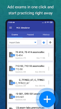 VCE Simulator screenshots