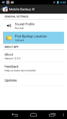 Mobile Backup 3 screenshots