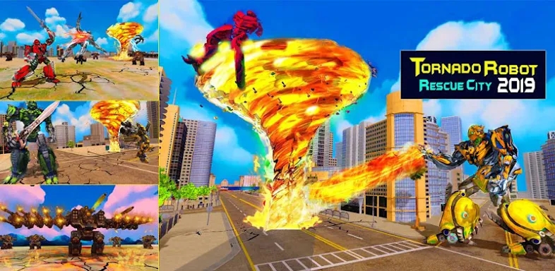 Immortal Superhero Tornado Robot City Rescue 2019 screenshots