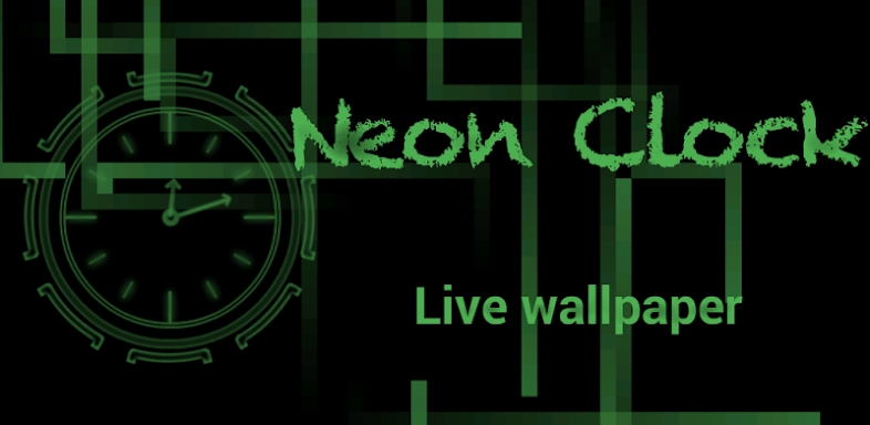 Neon Clock GL Live wallpaper screenshots