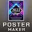 Poster maker, Flyer banner ads icon