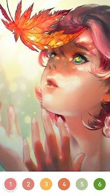 Girls Paint by Number Coloring screenshots