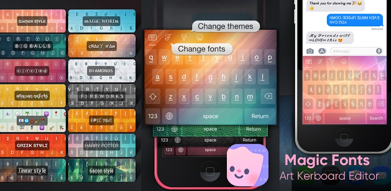 Magic Fonts-Art kerboard emoji screenshots
