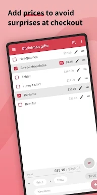 Shopping Lists (with widget) screenshots