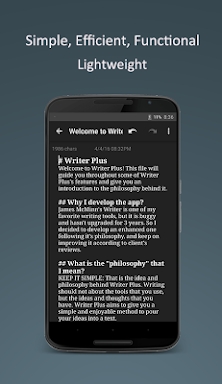 Writer Plus (Write On the Go) screenshots