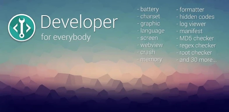 Developer (Material design) screenshots
