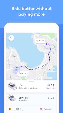 Easy Taxi, a Cabify app screenshots