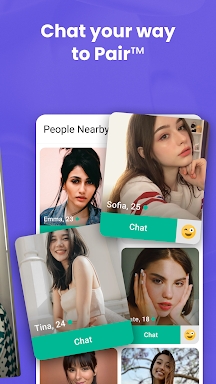 Pair: Find, Make friends. Chat screenshots