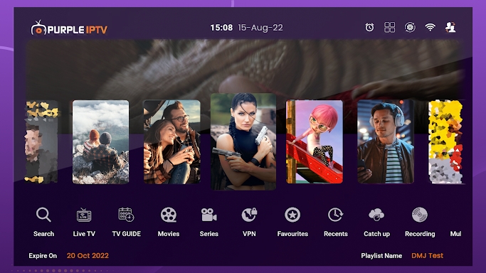 IPTV Smart Purple Player screenshots