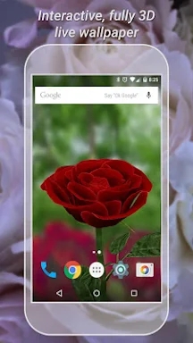 3D Rose Live Wallpaper Lite screenshots