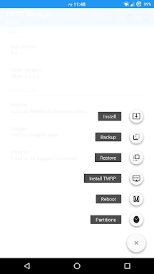 TWRP Manager  (Requires ROOT) screenshots