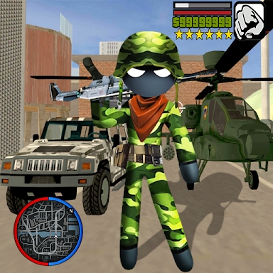 Stickman Us Army Rope Hero Counter OffRoad Crime 2 screenshots