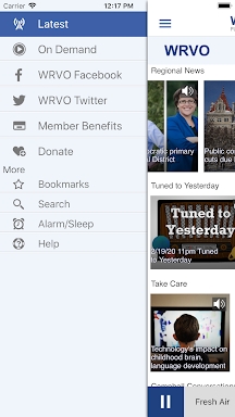 WRVO Public Media App screenshots
