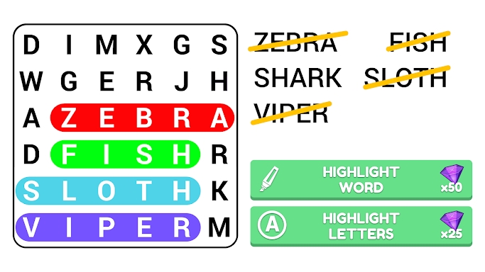Word Search Puzzle Game screenshots