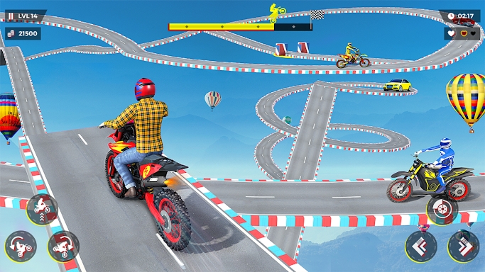 Mega Ramp Bike Stunt Games 3D screenshots