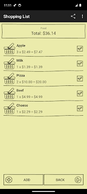 Shopping List screenshots