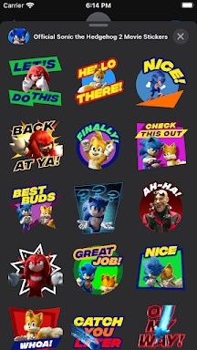 Sonic 2 Movie Stickers screenshots