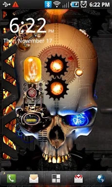 Steampunk Skull Free Wallpaper screenshots