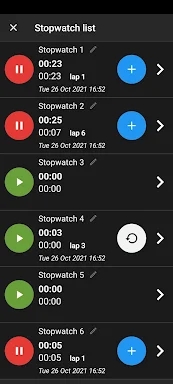 Talking stopwatch multi timer screenshots