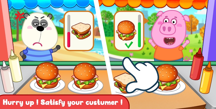 Wolfoo Cooking Game - Sandwich screenshots