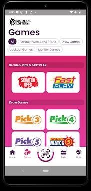 Maryland Lottery Official App screenshots