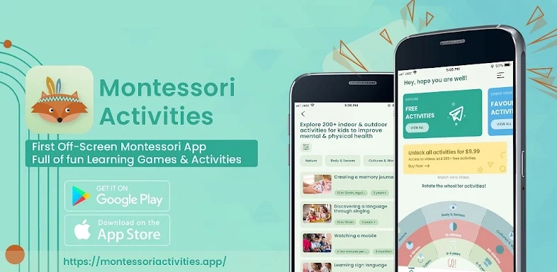 Montessori preschool learning screenshots
