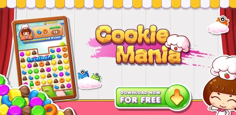 Cookie Mania - Match-3 Sweet G screenshots