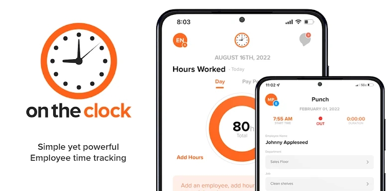 OnTheClock Employee Time Clock screenshots