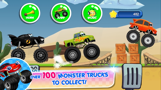 Monster Trucks Game for Kids 2 screenshots