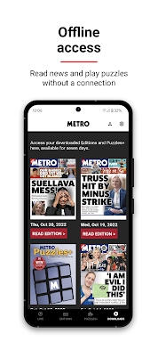 Metro | World and UK news app screenshots