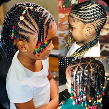 African Kids Braid Hairstyle screenshots