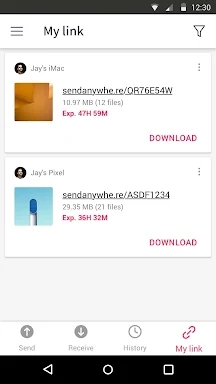 Send Anywhere (File Transfer) screenshots